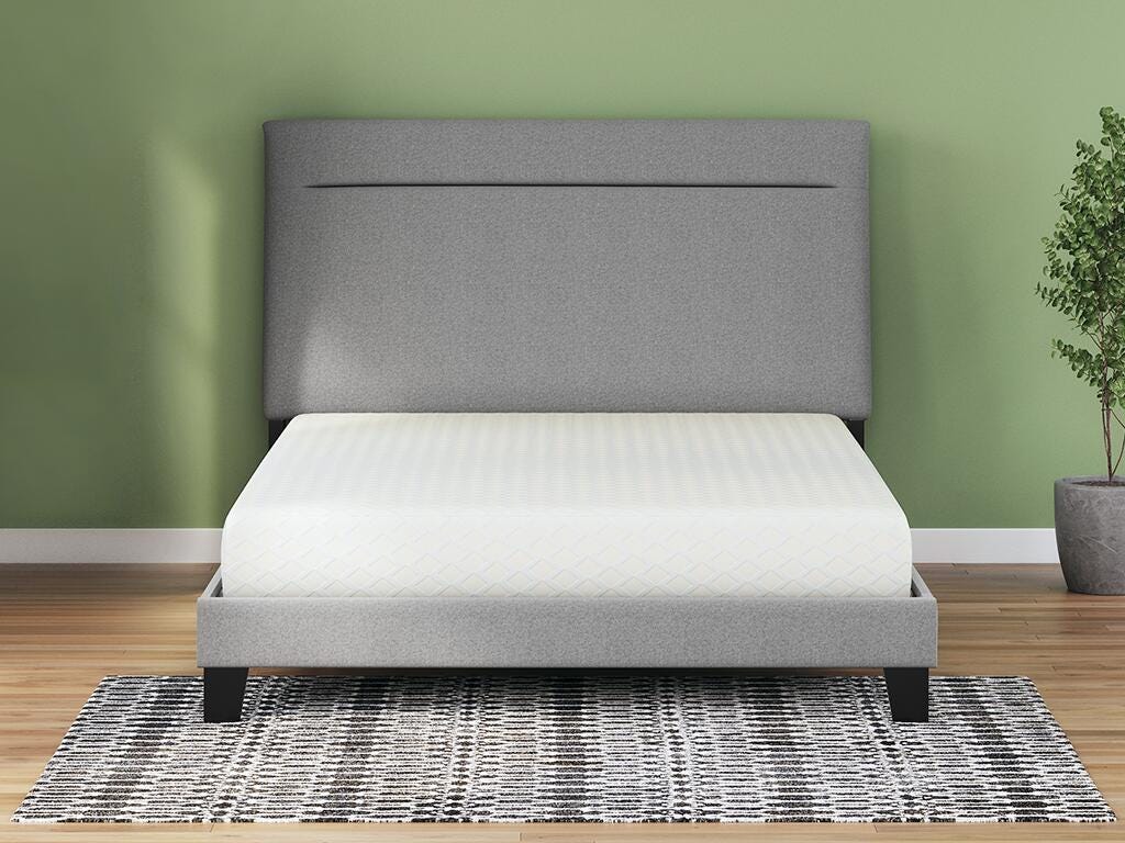 Chime 8 Inch Memory Foam King Mattress in a Box - White (2)