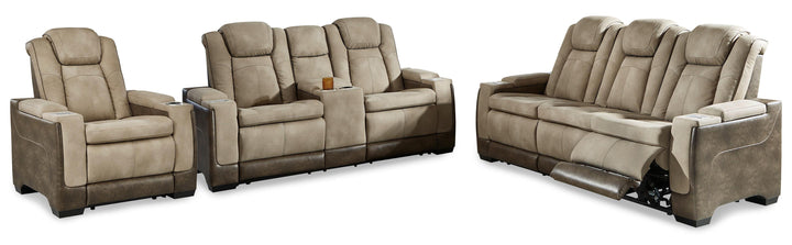 Next-Gen Durapella Power Reclining Sofa, Loveseat and Recliner - Sand (1)