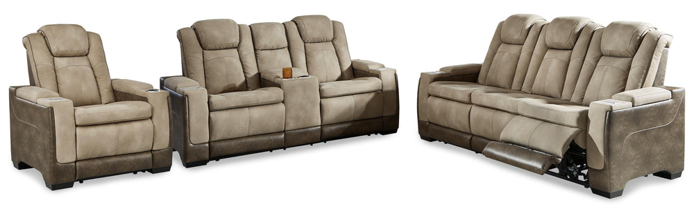 Next-Gen Durapella Power Reclining Sofa, Loveseat and Recliner - Sand (1)