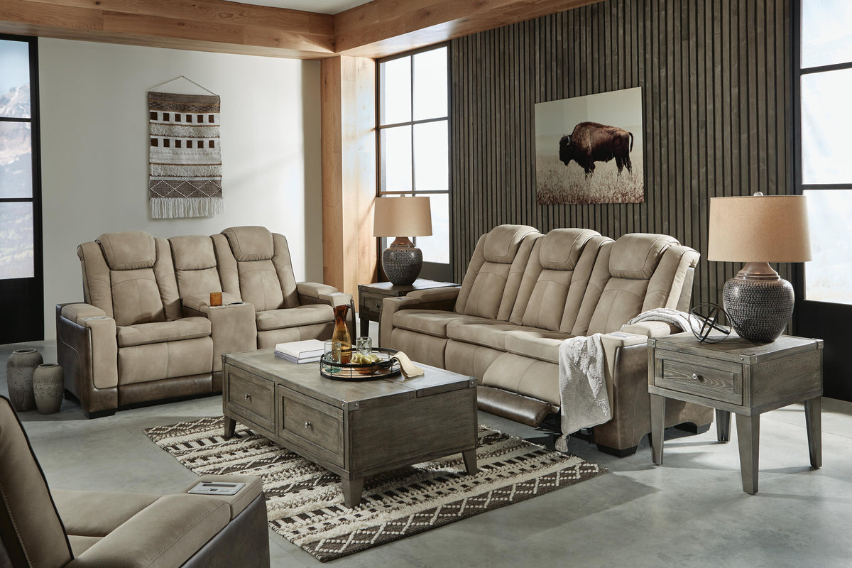 Next-Gen Durapella Power Reclining Sofa, Loveseat and Recliner - Sand (2)