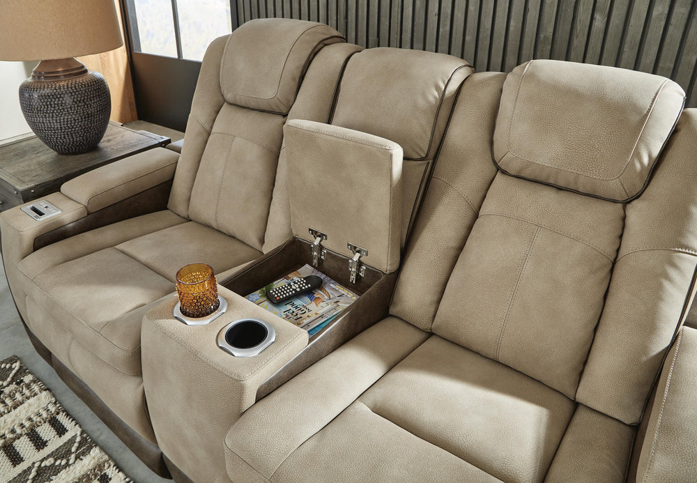 Next-Gen Durapella Power Reclining Sofa and Loveseat - Sand (4)