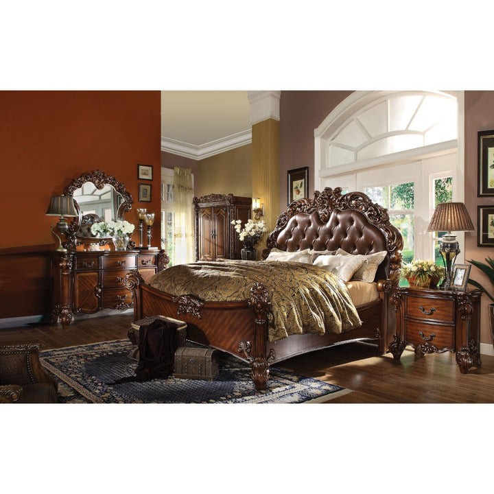 Vendome Nightstand in Cherry - lifestyle