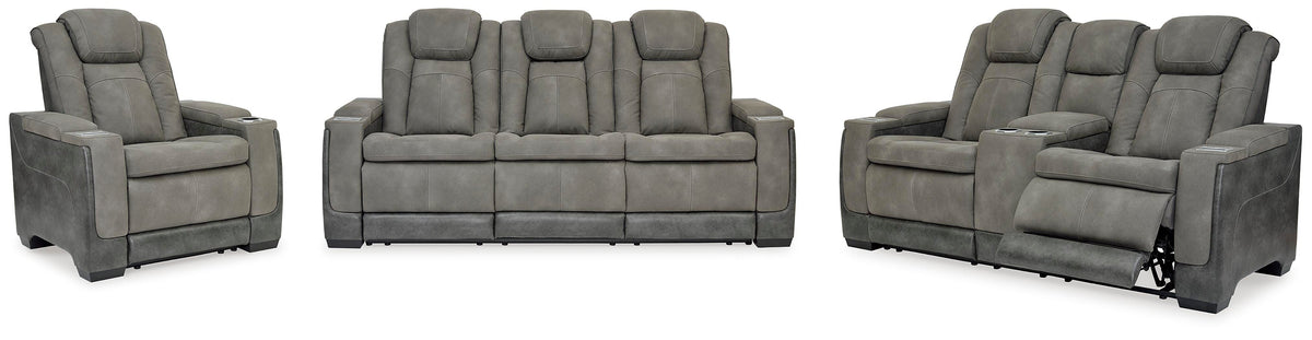 Next-Gen Durapella Power Reclining Sofa, Loveseat and Recliner - Slate (1)