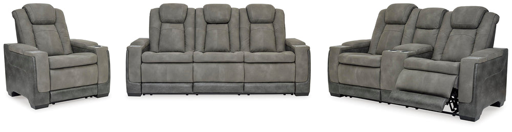 Next-Gen Durapella Power Reclining Sofa, Loveseat and Recliner - Slate (1)