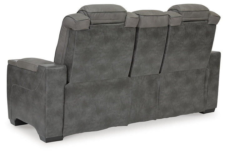 Next-Gen Durapella Power Reclining Loveseat with Console - Slate (5)