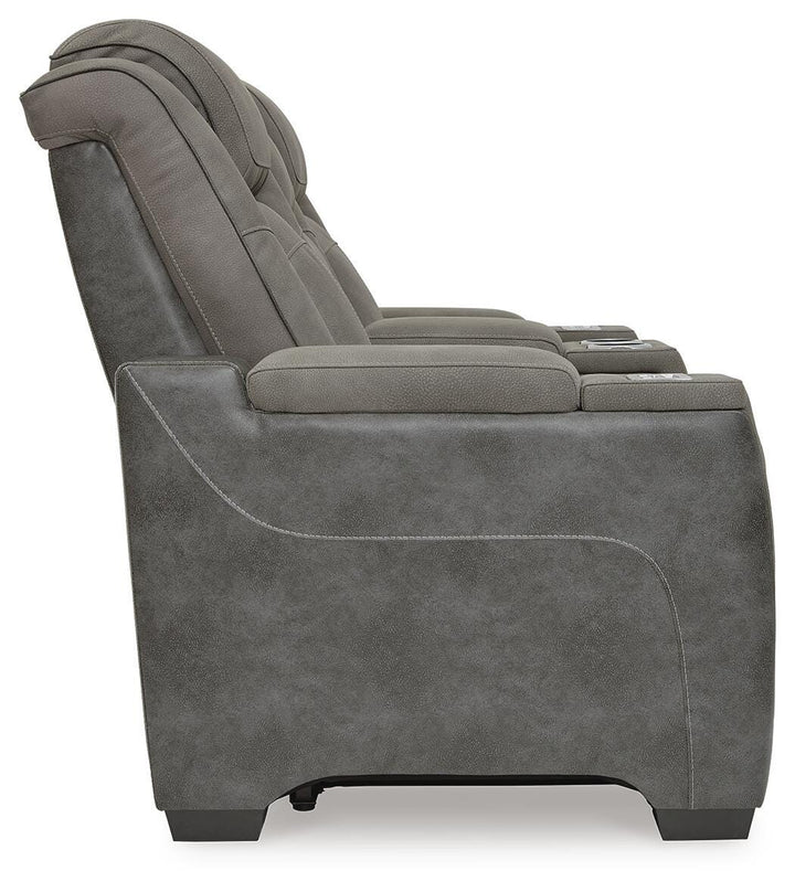 Next-Gen Durapella Power Reclining Loveseat with Console - Slate (4)