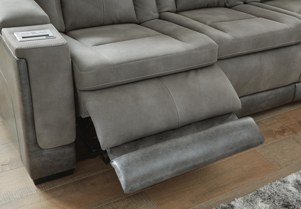 Next-Gen Durapella Power Reclining Loveseat with Console - Slate (12)