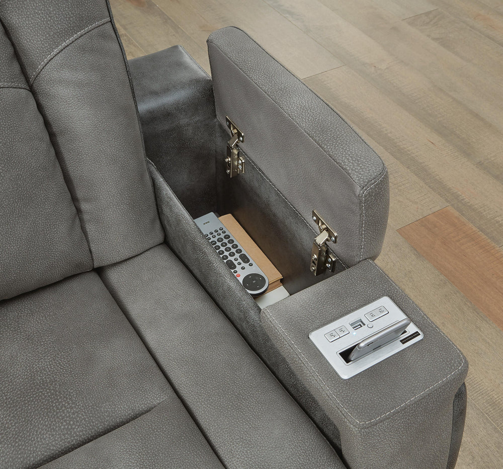 Next-Gen Durapella Power Reclining Sofa, Loveseat and Recliner - Slate (4)