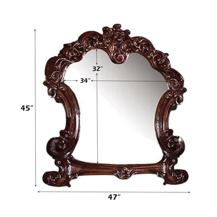 Vendome Mirror in Cherry - dimensions
