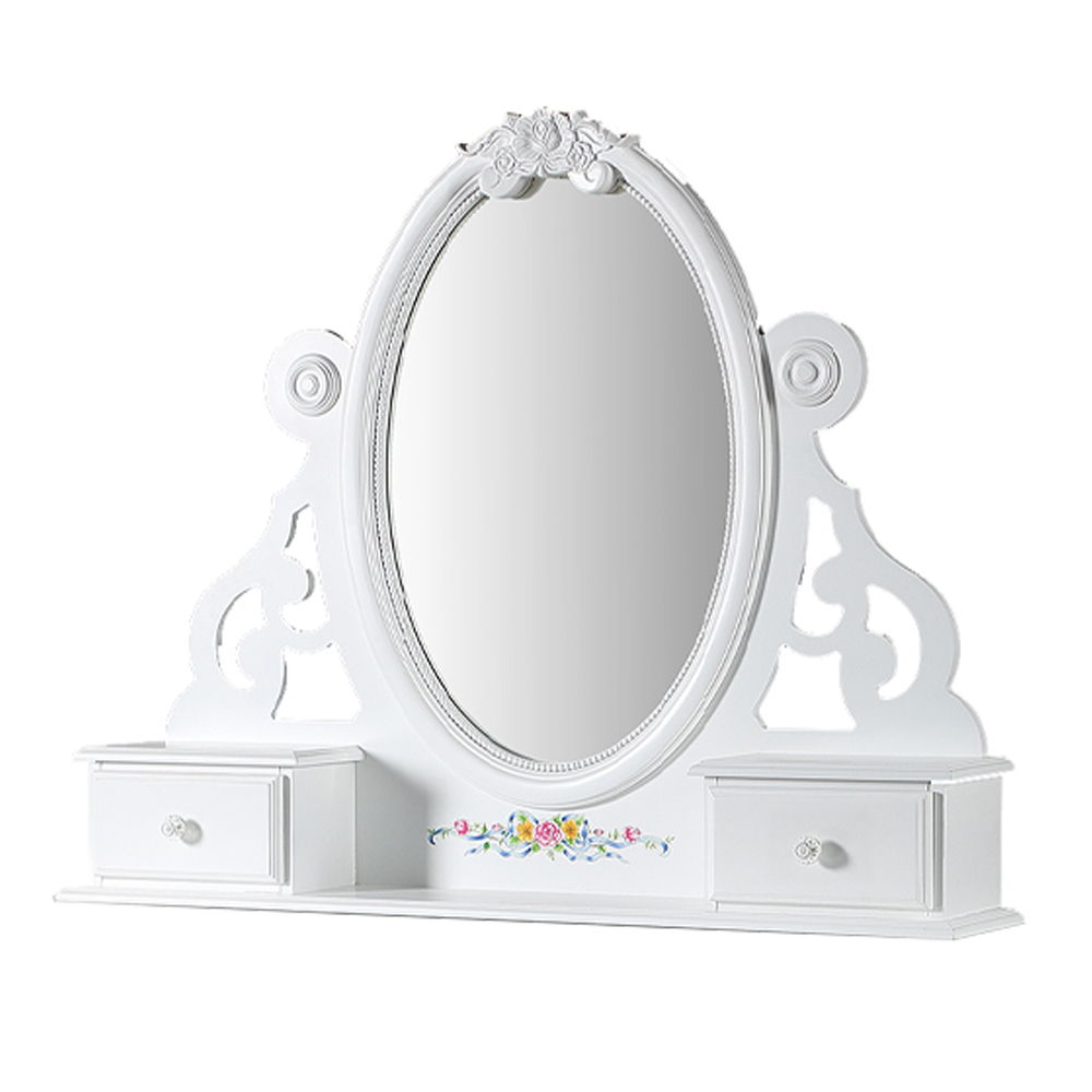 Flora - Mirror With Jewlery - White