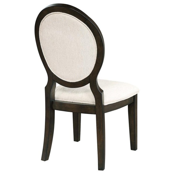 Twyla - Oval Back Dining Side Chair  - Dark Cocoa