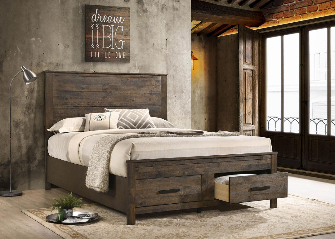 coaster-furniture-222631q-woodmont-wood-queen-storage-panel-bed-rustic-golden-brown