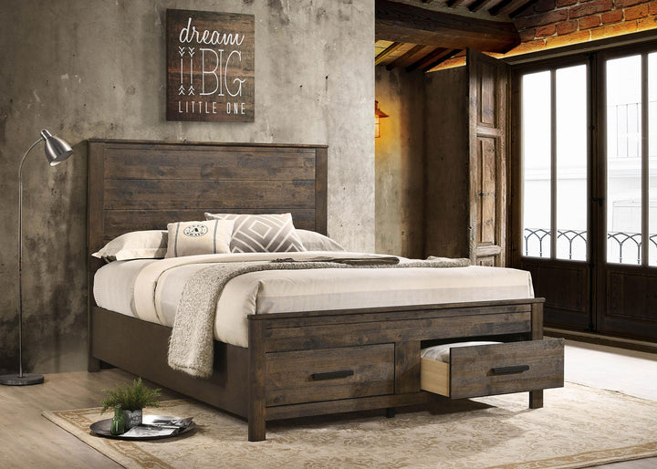 coaster-furniture-222631q-woodmont-wood-queen-storage-panel-bed-rustic-golden-brown