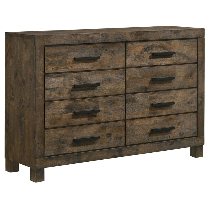 Coaster Furniture 222633 Woodmont 8-drawer Dresser Rustic Golden Brown