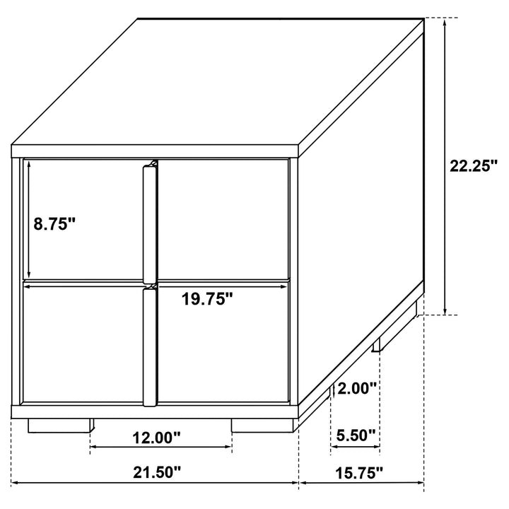 Coaster Furniture 224731KE-S5 Lucia 5-piece Eastern King Bedroom Set Beige and White