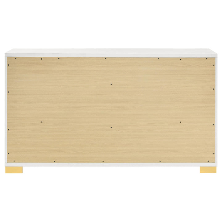 Coaster Furniture 224731KE-S5 Lucia 5-piece Eastern King Bedroom Set Beige and White