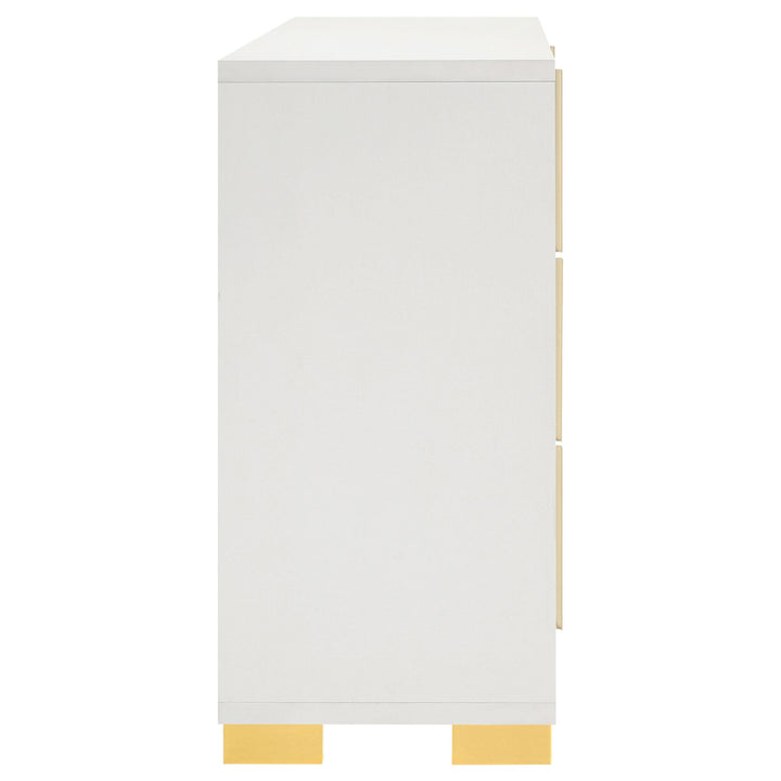 Coaster Furniture 224731KE-S5 Lucia 5-piece Eastern King Bedroom Set Beige and White