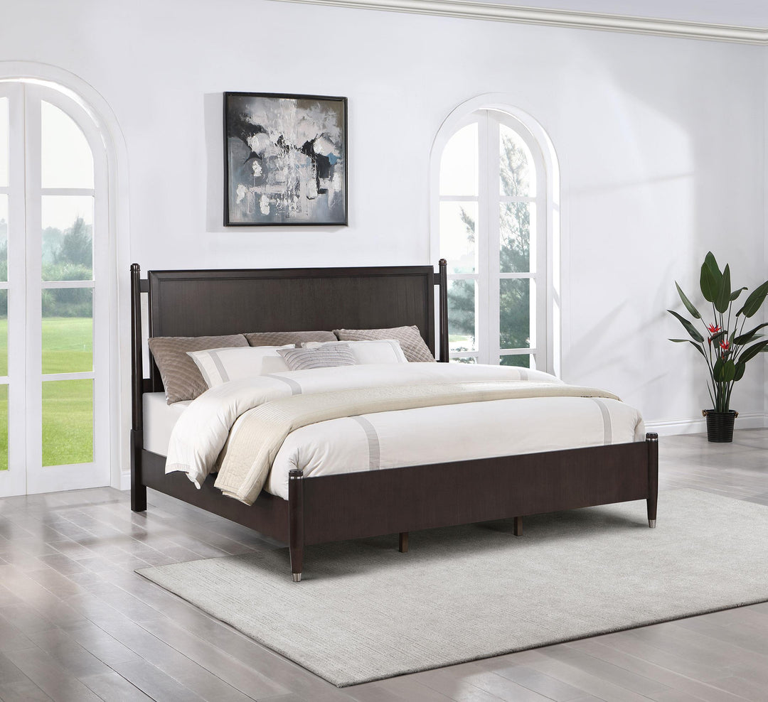Coaster Furniture 223061Q Emberlyn Wood Queen Poster Bed Brown