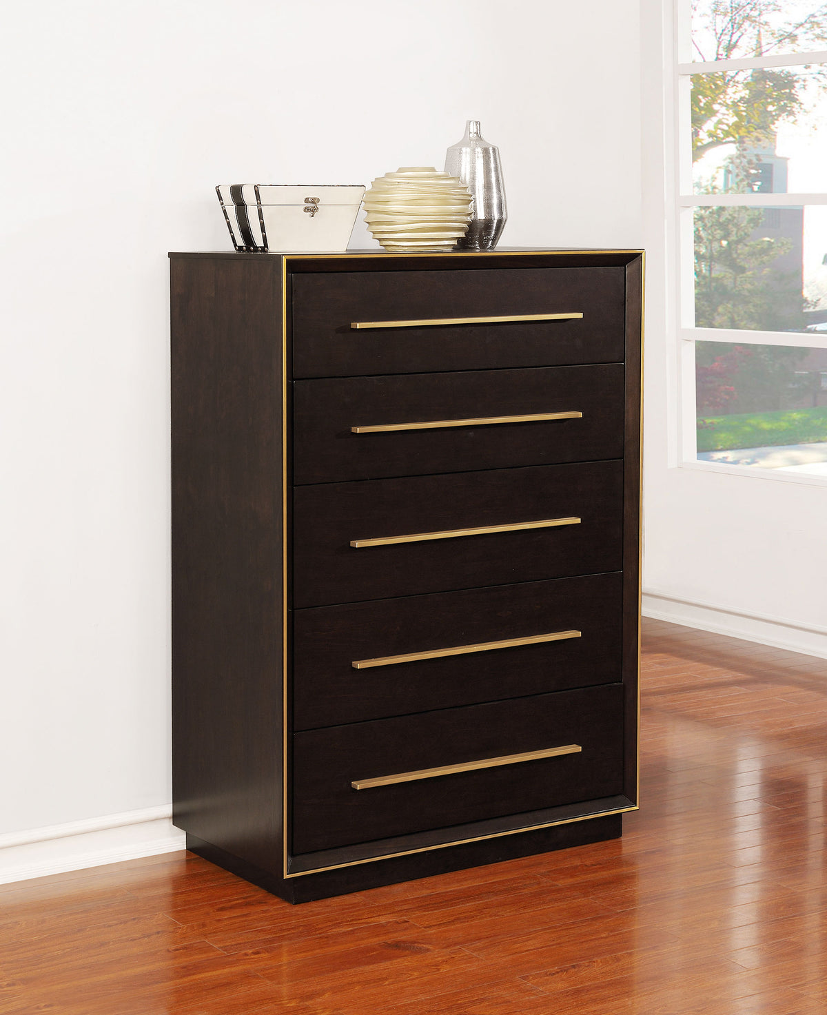 Durango - 5-Drawer Bedroom Chest - Smoked Peppercorn