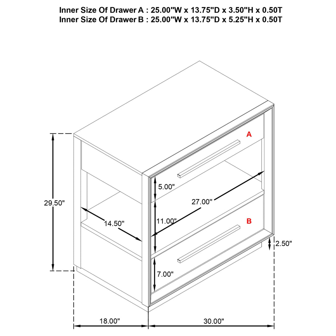 Coaster Furniture 224731KE-S5 Lucia 5-piece Eastern King Bedroom Set Beige and White