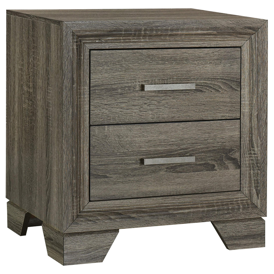 Coaster Furniture 223342 Wright 2-drawer Nightstand Bedside Table Brown Oak