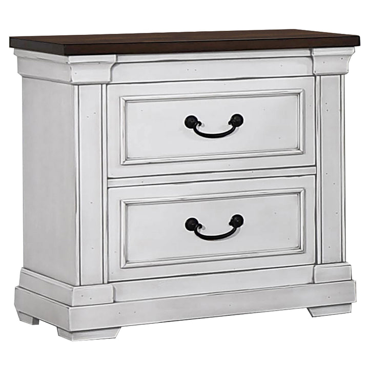 Coaster Furniture 223352 Hillcrest 2-drawer Nightstand Distressed White
