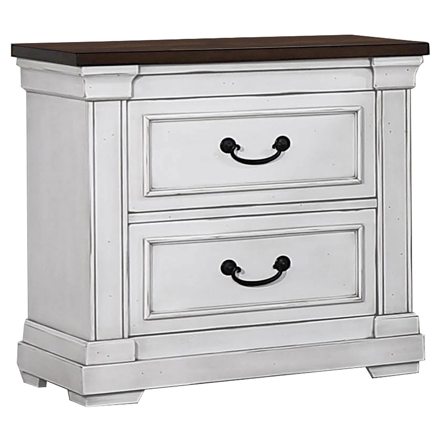 Coaster Furniture 223352 Hillcrest 2-drawer Nightstand Distressed White