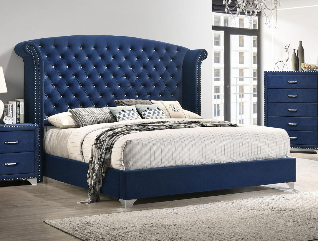 coaster-furniture-223371q-melody-upholstered-queen-wingback-bed-pacific-blue