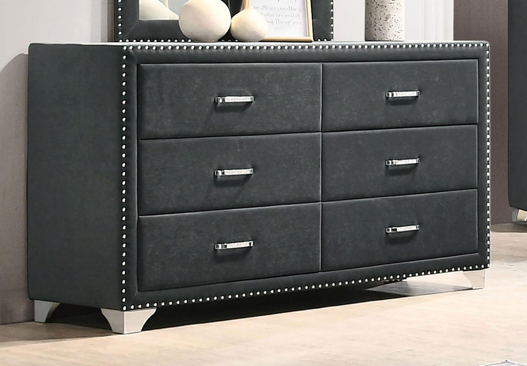 coaster-furniture-223383-melody-6-drawer-upholstered-dresser-grey