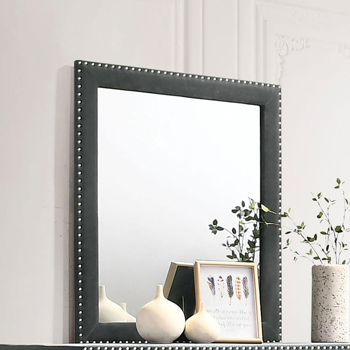 coaster-furniture-223384-melody-upholstered-dresser-mirror-grey