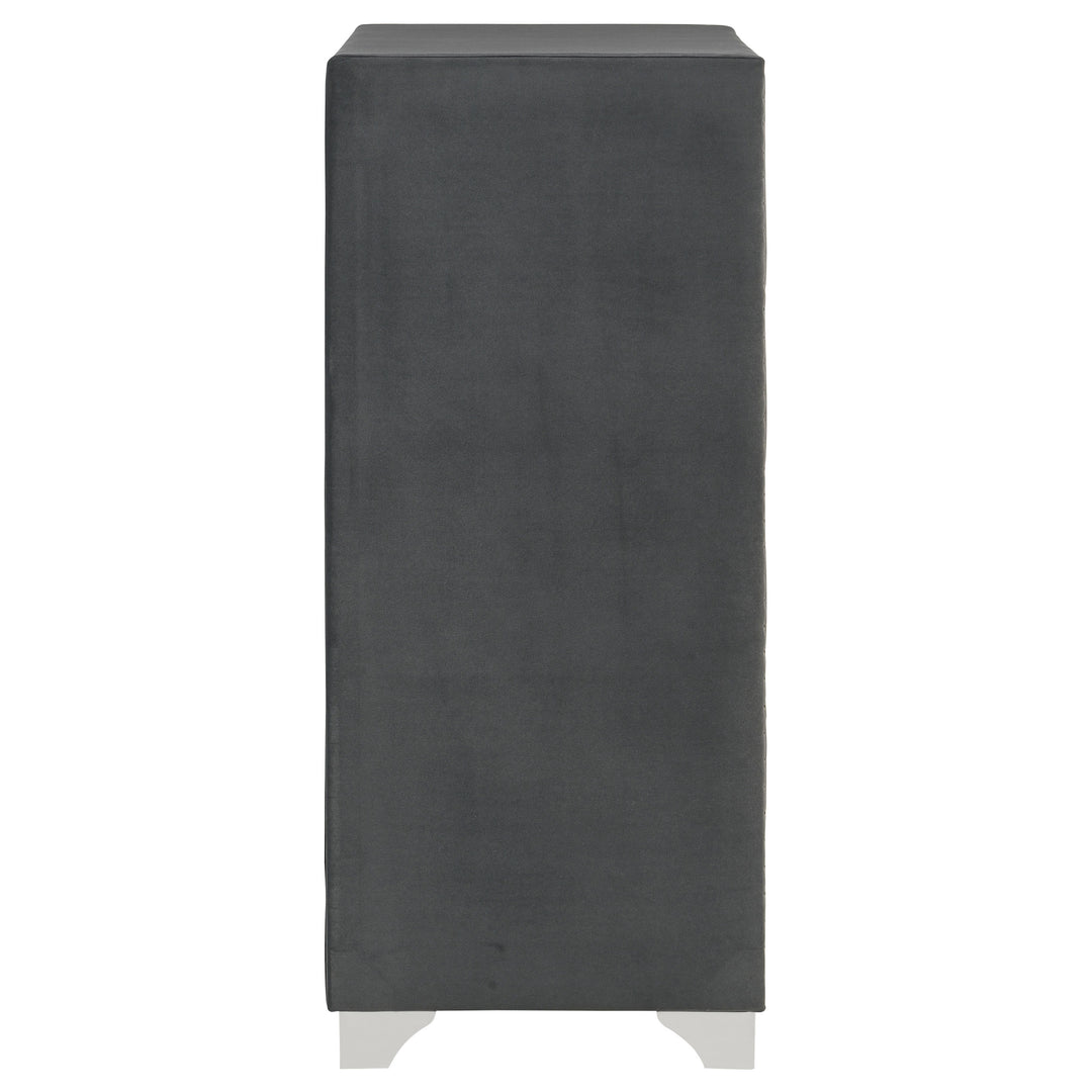 Melody - 5-Drawer Bedroom Chest - Gray