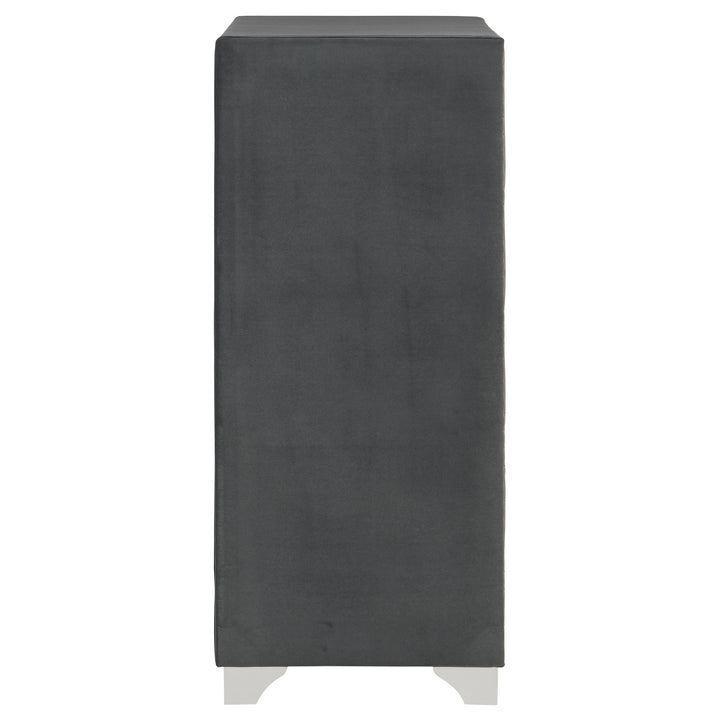 Melody - 5-Drawer Bedroom Chest - Gray