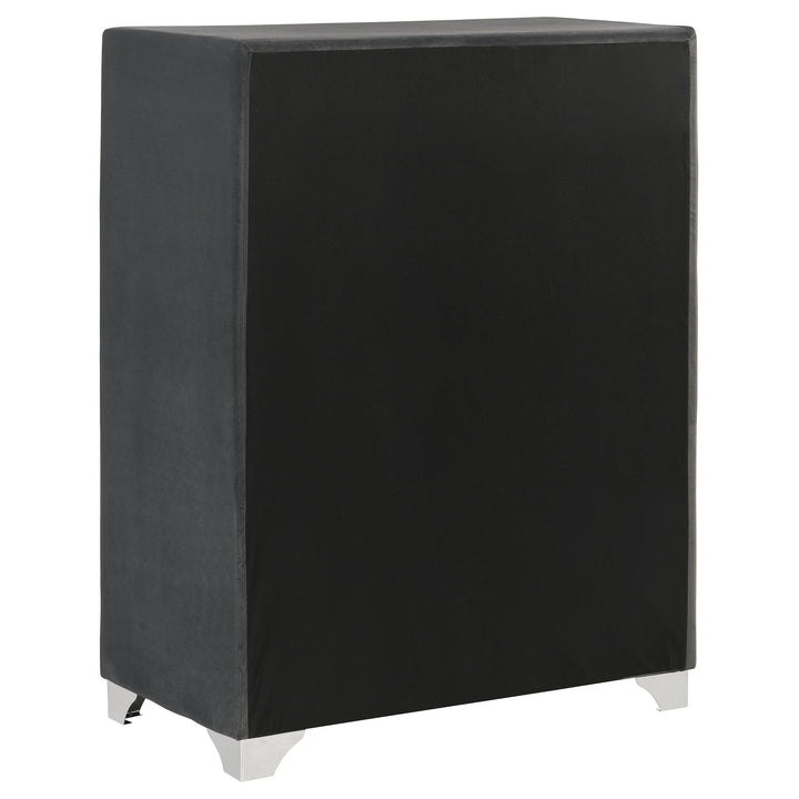 Melody - 5-Drawer Bedroom Chest - Gray