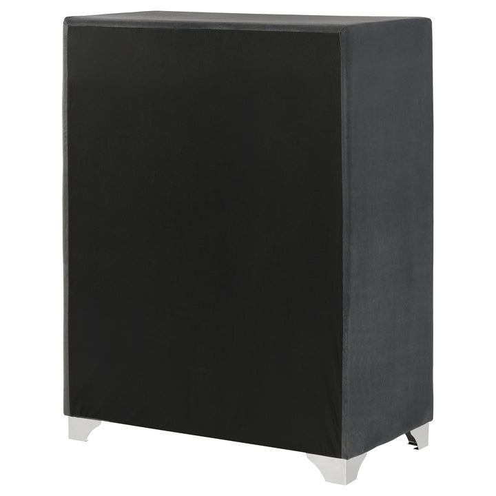 Melody - 5-Drawer Bedroom Chest - Gray
