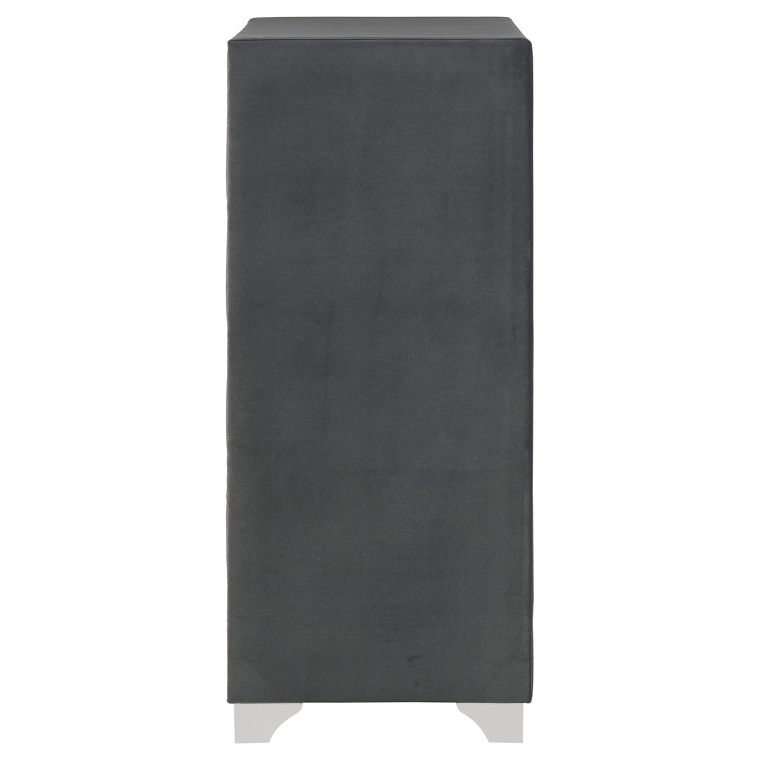 Melody - 5-Drawer Bedroom Chest - Gray