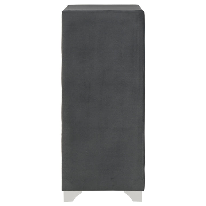 Melody - 5-Drawer Bedroom Chest - Gray