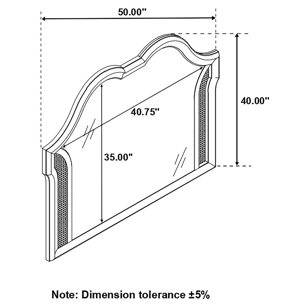 Coaster Furniture 224731KE-S5 Lucia 5-piece Eastern King Bedroom Set Beige and White