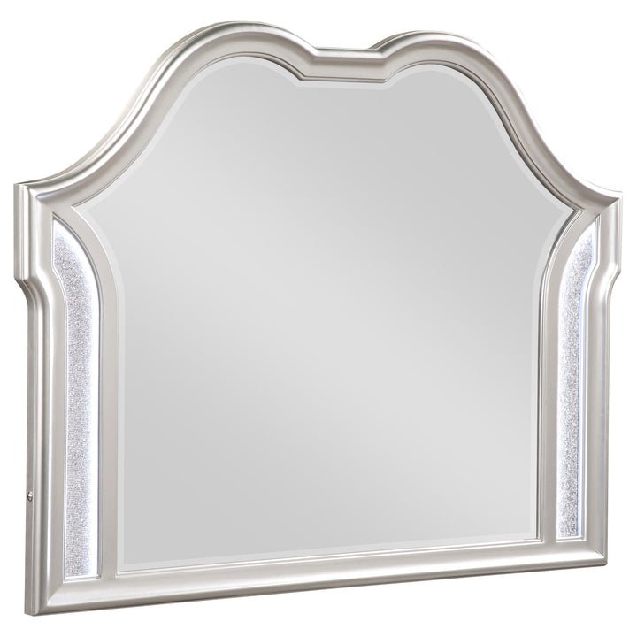 Coaster Furniture 223394 Evangeline Dresser Mirror Silver Oak