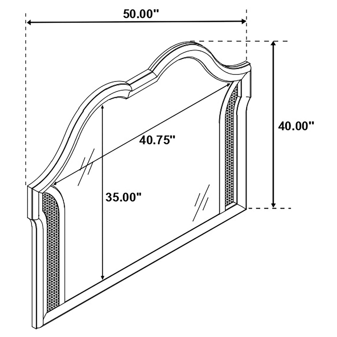 Coaster Furniture 224731KE-S5 Lucia 5-piece Eastern King Bedroom Set Beige and White