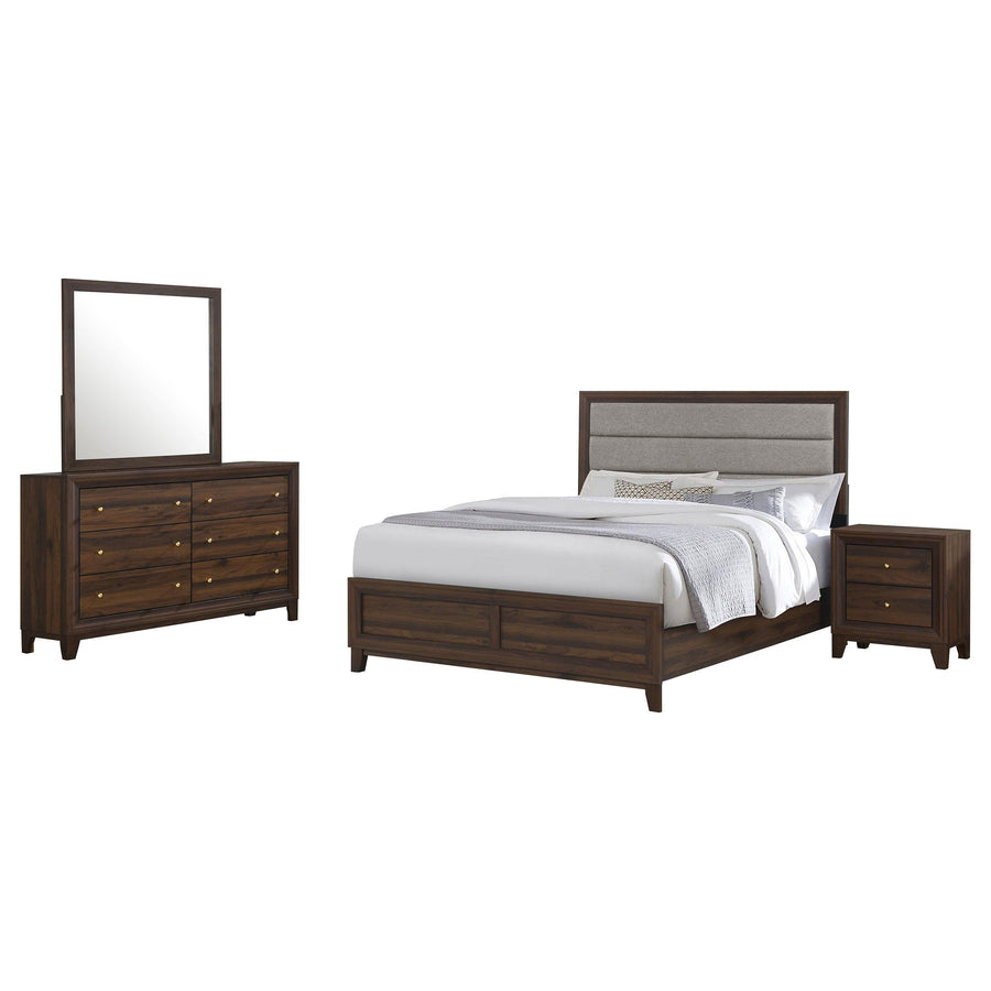 Coaster Furniture 223441Q-S4 Welsley 4-Piece Queen Bedroom Set Walnut