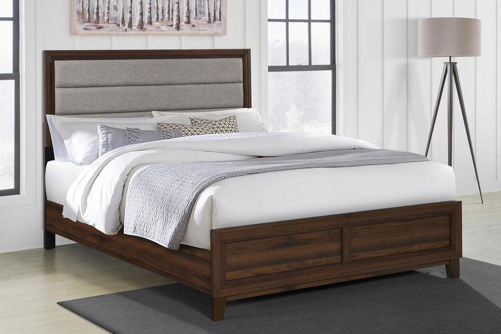 coaster-furniture-223441q-welsley-50-inch-upholstered-queen-bed-walnut