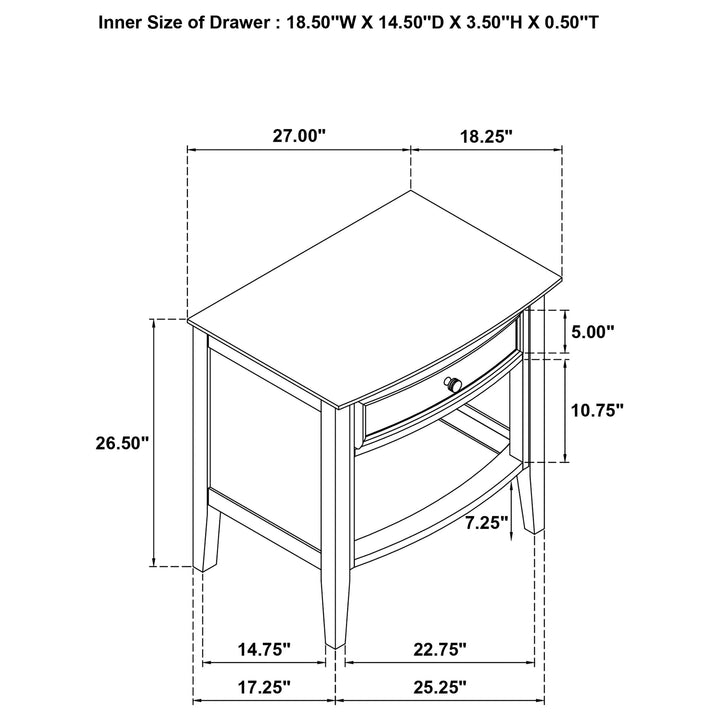 Coaster Furniture 224731KE-S5 Lucia 5-piece Eastern King Bedroom Set Beige and White