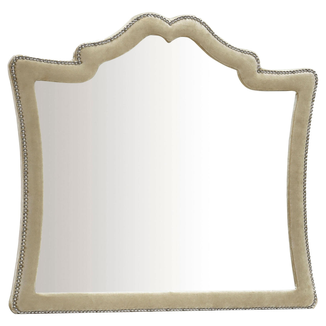 Coaster Furniture 223524 Antonella Upholstered Dresser Mirror Camel