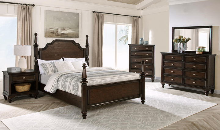 Coaster Furniture 224731KE-S5 Lucia 5-piece Eastern King Bedroom Set Beige and White