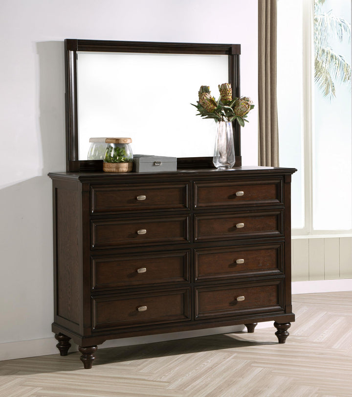 coaster-furniture-223633m-andover-8-drawer-dresser-and-mirror-dark-oak