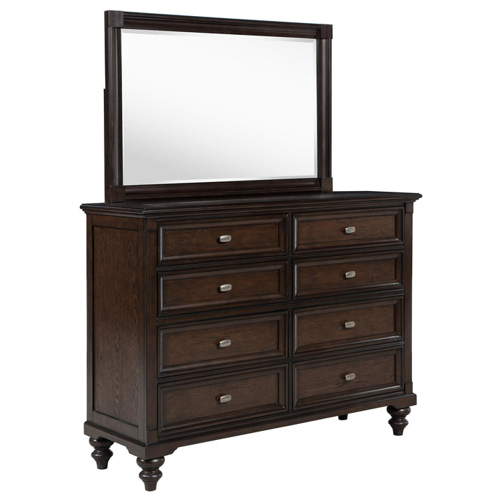 Coaster Furniture 223633M Andover 8-drawer Dresser and Mirror Dark Oak