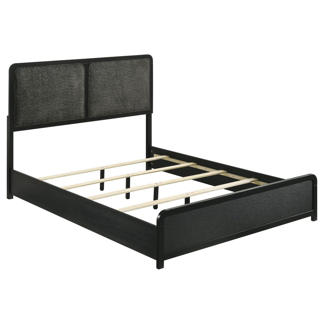 Coaster Furniture 223661Q Cavelle 51-inch Upholstered Bed Black