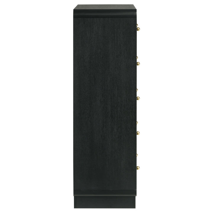 Cavelle - 5-Drawer Chest Of Drawers - Black