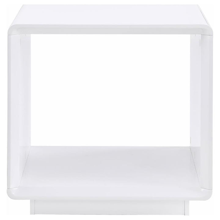 Paseo - 2 Piece Coffee And End Table Set - White High Gloss