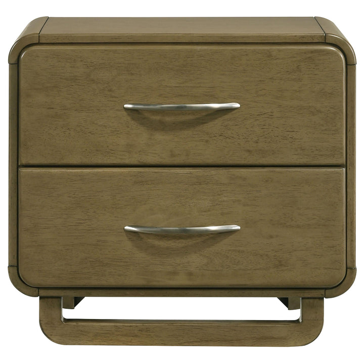 Coaster Furniture 224272 Amsbury 2-drawer Nightstand Bedside Table Nutmeg